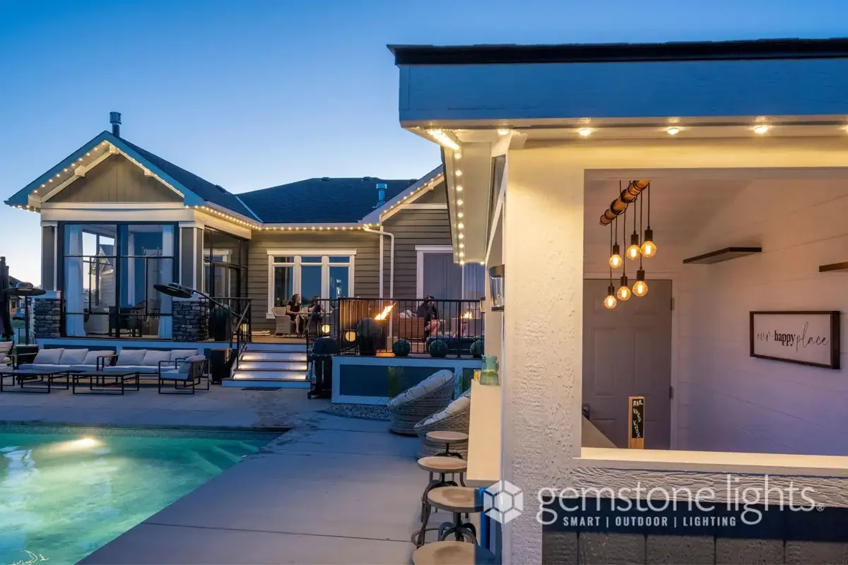 Warm white LED soffit lighting by Emerald Coast Illumination