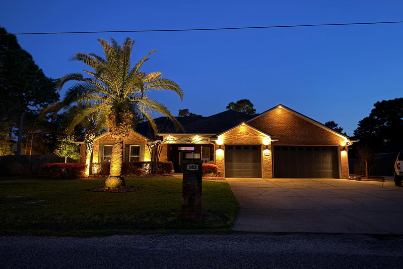 landscape lighting after