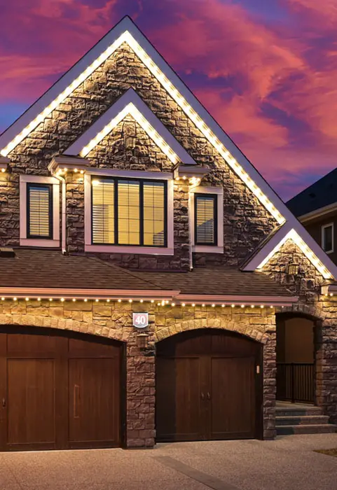 Permanent LED soffit lighting by Emerald Coast Illumination